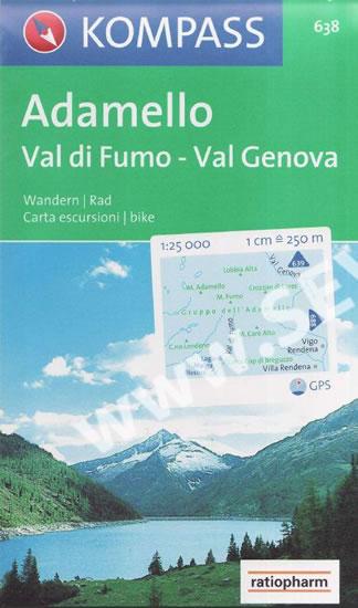 Kniha: Adamello,Val di Fumo,Val Genova 638 / 1:25T NKOMautor neuvedený