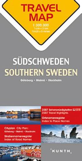 Kniha: Švédsko jih  1:300T  TravelMap KUNTHautor neuvedený