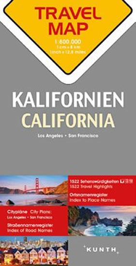 Kniha: Kalifornie  1:800T  TravelMap KUNTHautor neuvedený