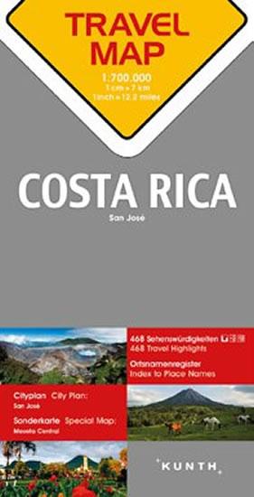 Kniha: Kostarika  1:800 T  TravelMap KUNTHautor neuvedený