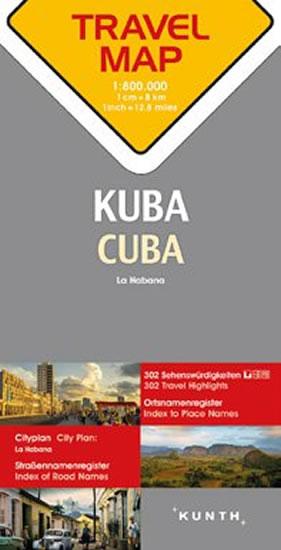 Kniha: Kuba  1:800T  TravelMap KUNTHautor neuvedený