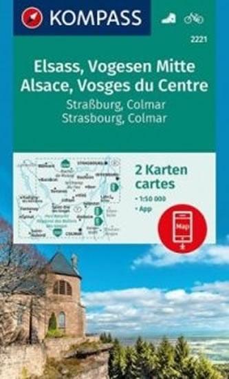 Kniha: Elsass/Vogesen Mitte (sada 2 mapy) 2221    NKOMautor neuvedený