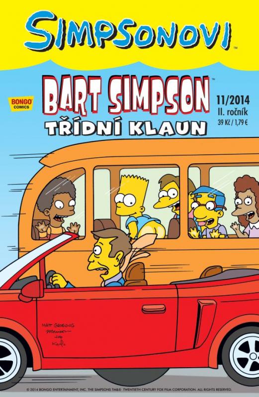 Kniha: Simpsonovi - Bart Simpson 11/2014 - Třídní klaunautor neuvedený