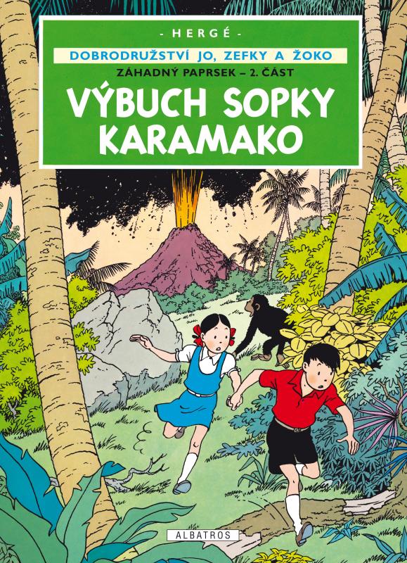 Kniha: Jo, Zefka a Žoko (4) - Výbuch sopky Karamako - Hergé