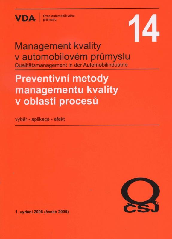 Kniha: Management kvality v automobilovém průmyslu VDA 14autor neuvedený