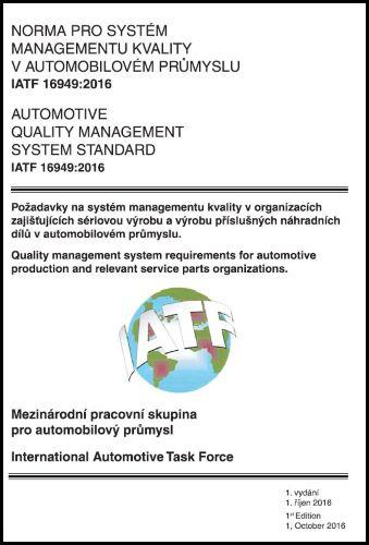 Kniha: IATF 16949:2016 Norma pro systém managementu kvality v automobilovém průmysluautor neuvedený