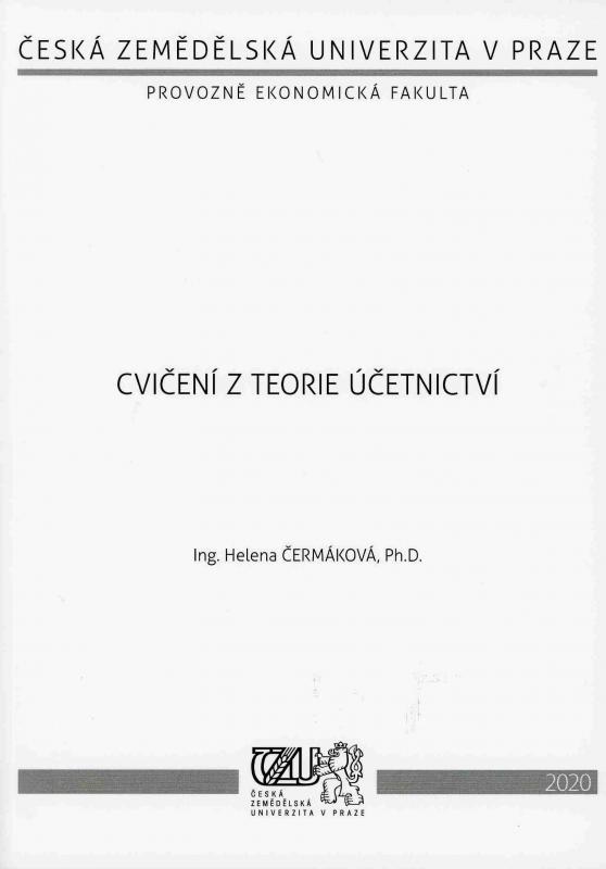 Kniha: Cvičení z teorie účetnictví - Helena Čermáková