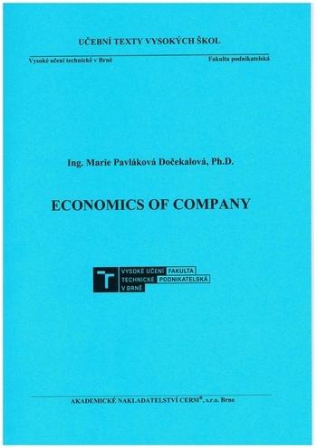 Kniha: Economics of Company - dotisk - Marie Pavláková-Dočekalová