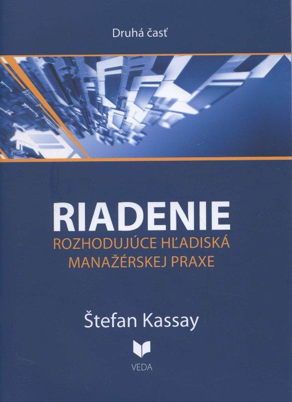 Kniha: Riadenie 2 - Štefan Kassay