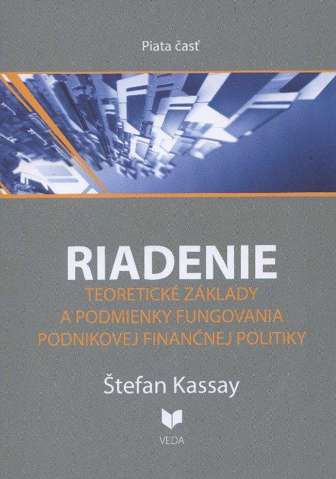 Kniha: Riadenie 5 - Štefan Kassay