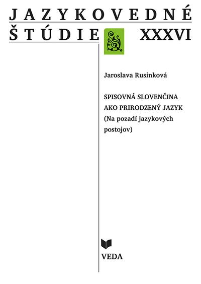 Kniha: Jazykovedné štúdie XXXVI. - Jaroslava Rusinková