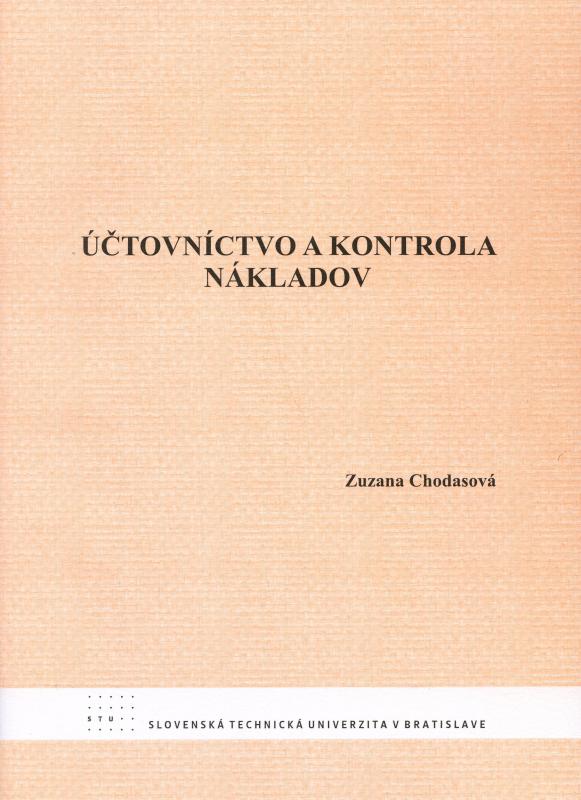 Kniha: Účtovníctvo a kontrola nákladov - Chodasová