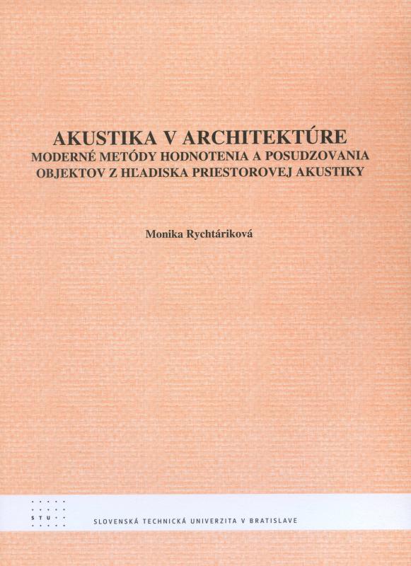Kniha: Akustika v architektúre - Rychtáriková