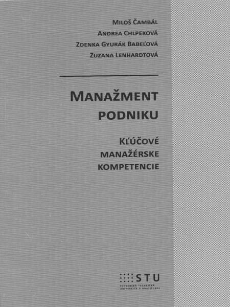 Kniha: Manažment podniku - Čambal a kol.