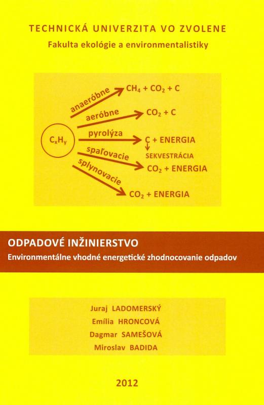 Kniha: Odpadové inžinierstvo environmentálne vhodné energetické zhodnocovanie odpadov - Miroslav Badida