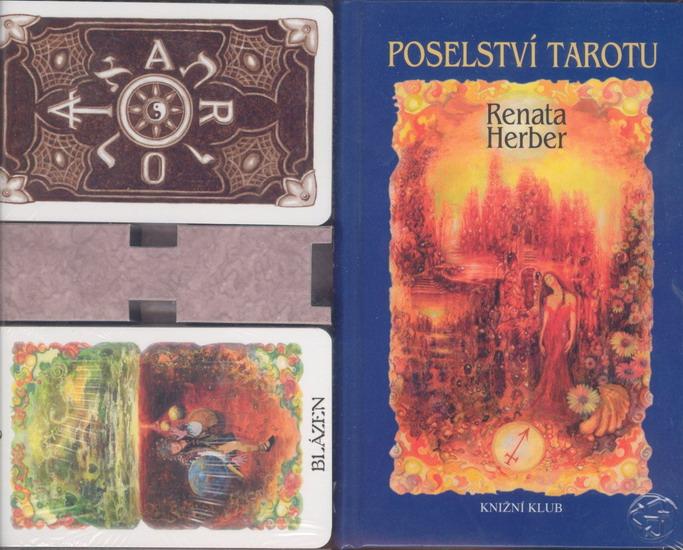 Kniha: Poselství tarotu + vykládací karty - Herber Renata