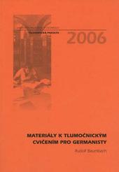 Kniha: Materiály k tlumočnickým cvičením pro germanisty - Rudolf Baumbach