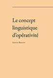 Kniha: Le concept linguistique d’opérativité - Samuel Bidaud