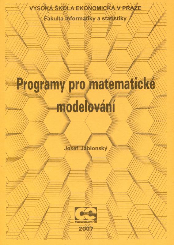 Kniha: Programy pro matematické modelování - Jozef Jablonský