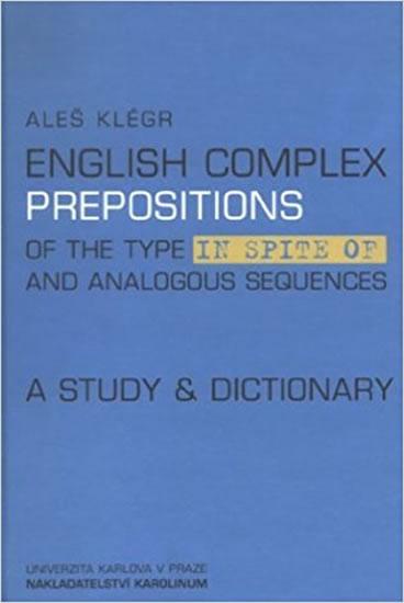 Kniha: English complex prepositions - Klégr Aleš