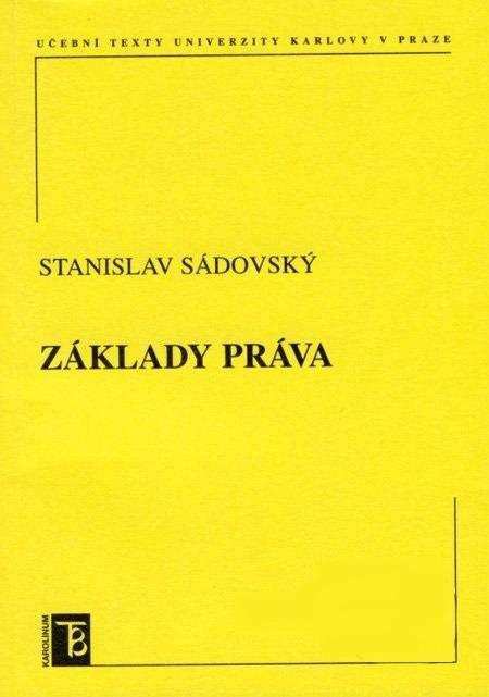 Kniha: Základy práva - Stanislav Sádovský