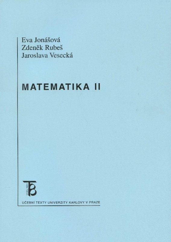 Kniha: Matematika II - Jaroslava Vesecká