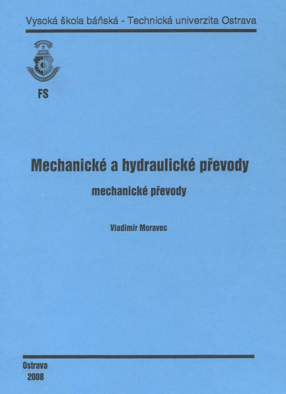 Kniha: Mechanické a hydraulické převody - Vladimir Moravec