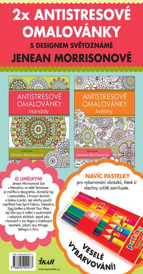 Kniha: Antistresové omalovánky s pastelkami-set - Morrisonová Jenean