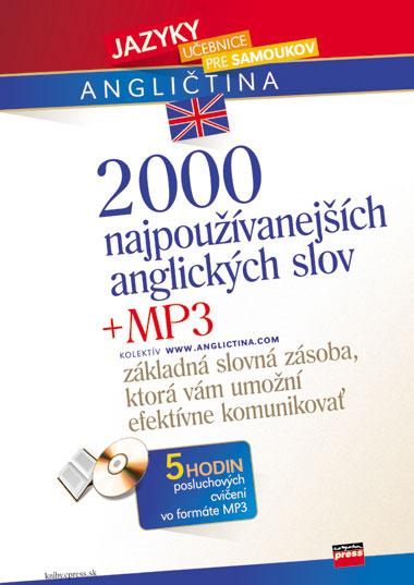 Kniha: 2000 najpoužívanejších anglických slov + MP3 - Anglictina.com