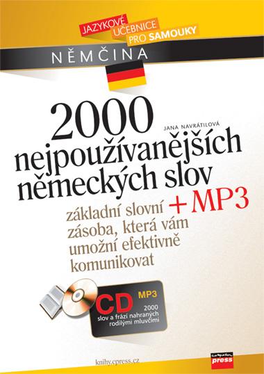 Kniha: 2000 nejpoužívanějších německých slov + CD MP3 - Jana Navrátilová