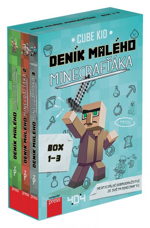 Kniha: Deník malého Minecrafťáka BOX 1-3 - Cube Kid