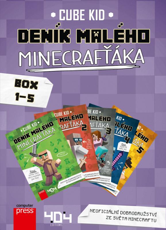 Kniha: Deník malého Minecrafťáka BOX 1-5 - Cube Kid
