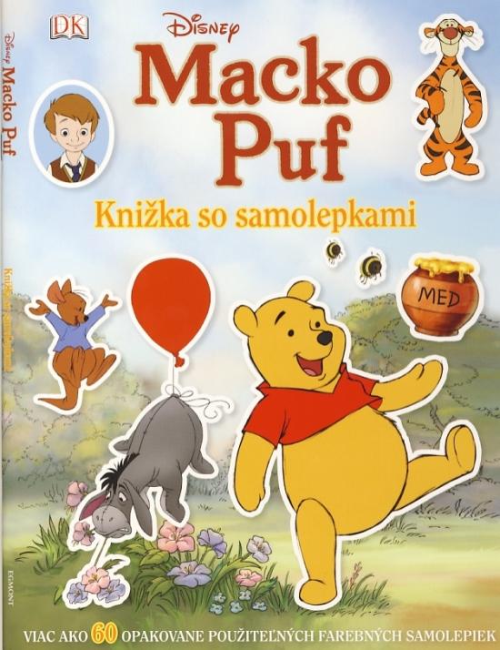 Kniha: Macko Puf - Knižka so samolepkami - Disney