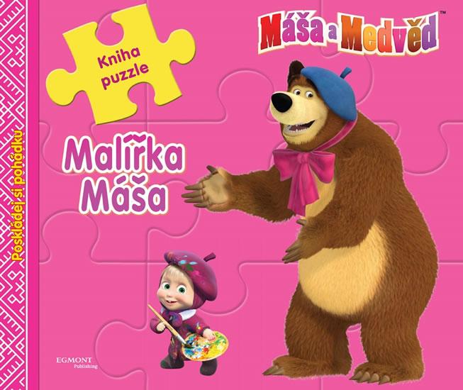 Kniha: Máša a medvěd - Malířka Máša (kniha s puzzle) - Animaccord
