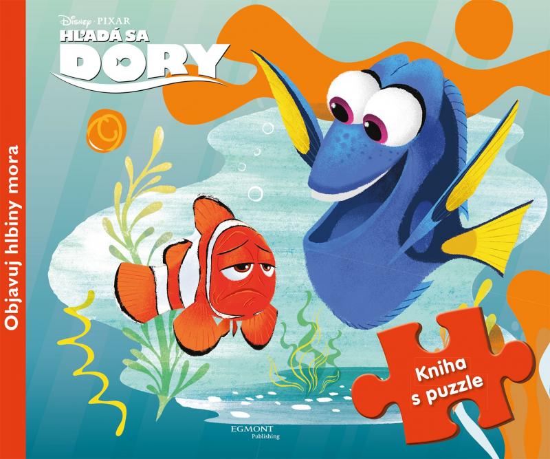 Kniha: Hľadá sa Dory - Kniha s puzzle - nemá autora