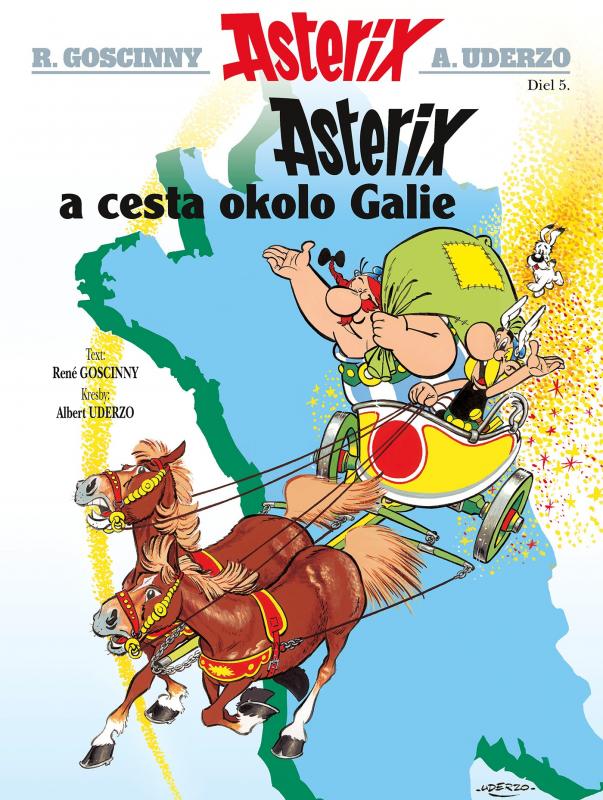 Kniha: Asterix V - Cesta okolo Galie - René Goscinny