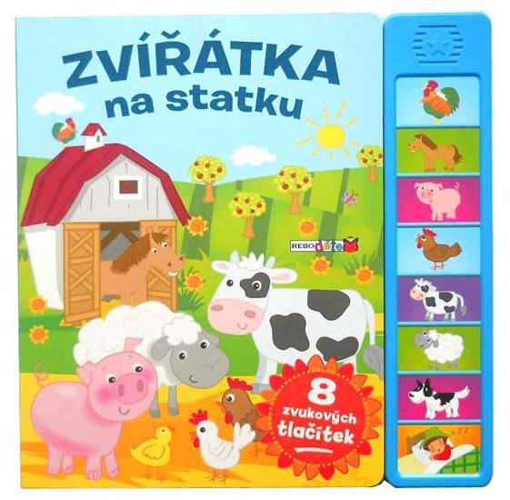 Kniha: Zvířátka na statku - 8 zvukových tlačítekautor neuvedený