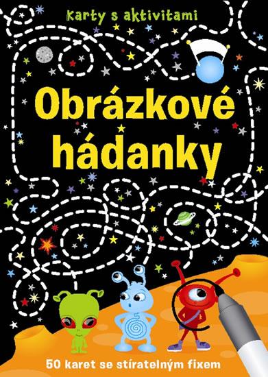 Kniha: Obrázkové hádanky - Krabička + fix + 50 karetautor neuvedený