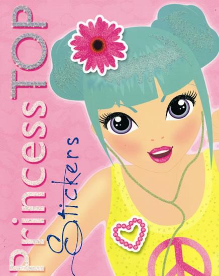 Kniha: Princess TOP Stickers (ružová s kvetom)autor neuvedený