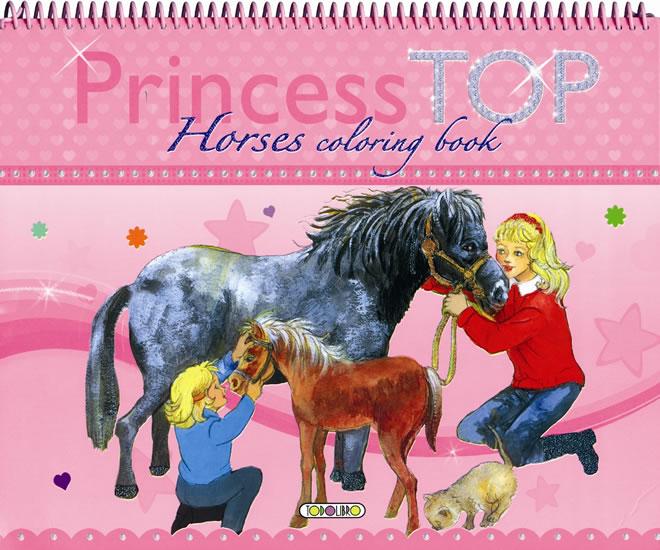 Kniha: Princess TOP Horses coloring book (kone)autor neuvedený