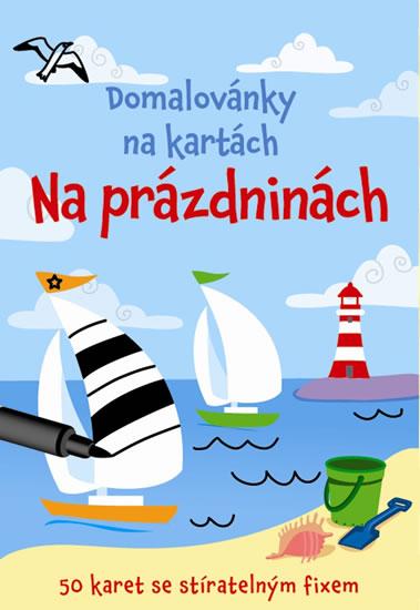 Kniha: Domalovánky na kartách - Na prázdninách (Krabička + fix + 50 karet)autor neuvedený