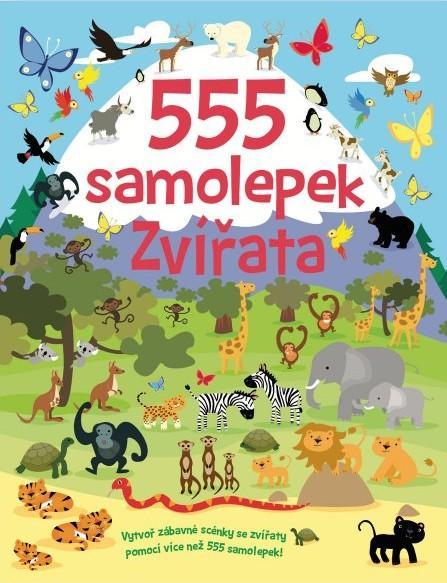 Kniha: 555 samolepek Zvířataautor neuvedený