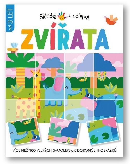 Kniha: Skládej a nalepuj Zvířataautor neuvedený