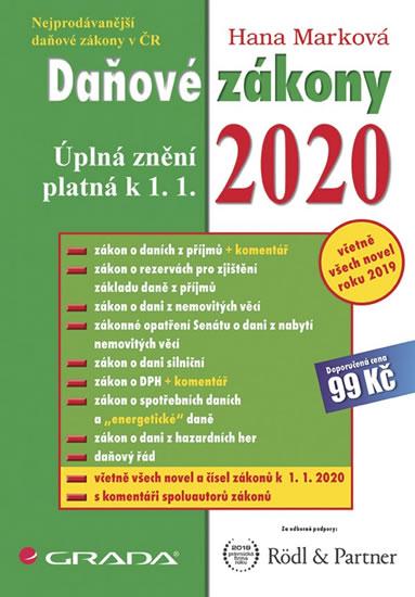 Kniha: Daňové zákony 2020 - Úplná znění k 1. 1. - Marková Hana