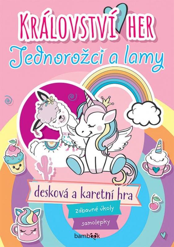 Kniha: Království her jednorožci a lamy - Zábavné úkoly, samolepky, desková a karetní hrakolektív autorov