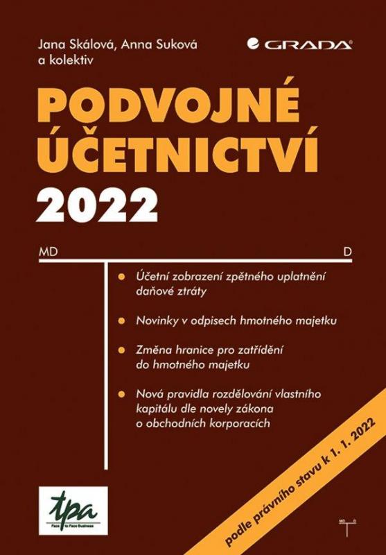 Kniha: Podvojné účetnictví 2022 - Skálová a kolektiv Jana