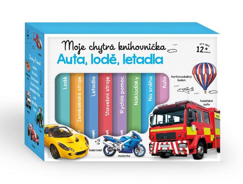 Kniha: Moje chytrá knihovnička - Auta, lodě, letadla (8 leporel)autor neuvedený
