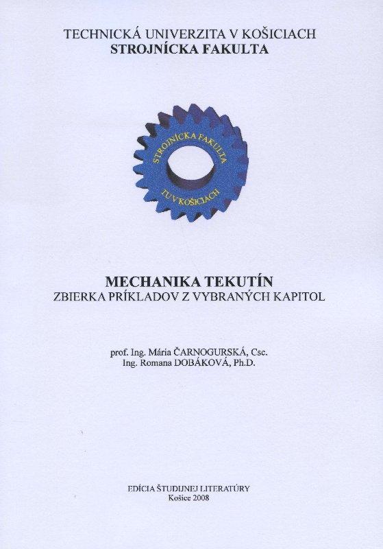 Kniha: Mechanika tekutín - Mária Čarnogurská