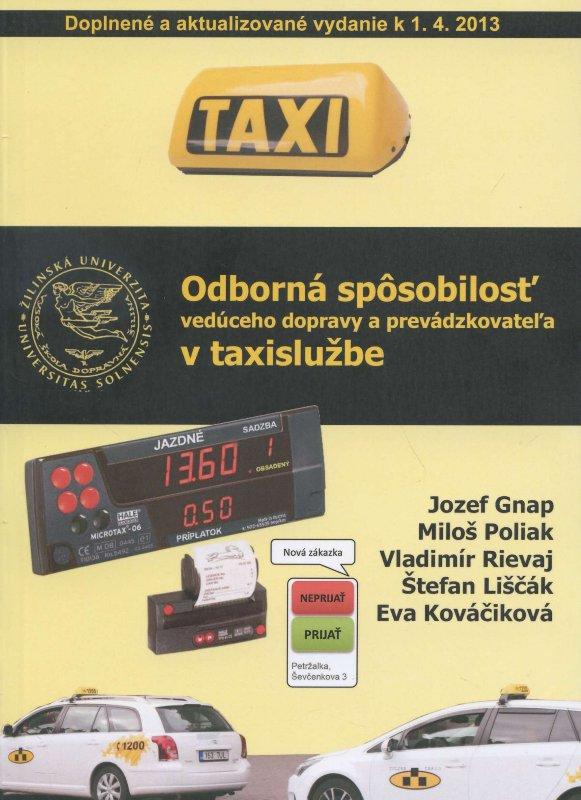 Kniha: Odborná spôsobilosť vedúceho dopravy a prevádzkovateľa v taxislužbe - Jozef Gnap