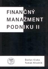 Kniha: Finančný manažment podniku II - Štefan Cisko